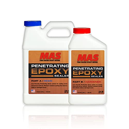 MAS Epoxies Penetrating Epoxy Resin Wood Sealer 1.5 Quart