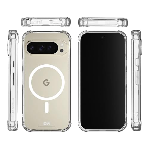 Image of DailyObjects Clear Magnetic Phone Case Cover Compatible with Google Pixel 9 Pro | Wireless Charging Slim Back Cover | 2 Layer Edge Protection & Shockproof