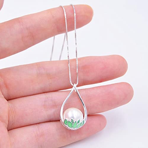 Collier perles d'eau douce naturelles 10mm, l'accessoire émail style ethnique - 5