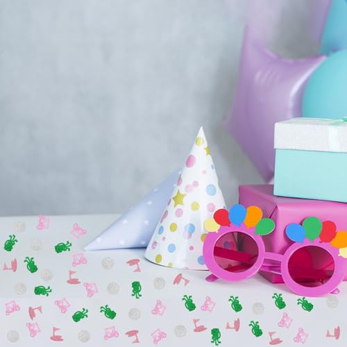 Image of 100pcs Golf Confetti, Pink Glitter Hole In One 1st Birthday Table Confetti, Golf Paper Cut Outs for Sport Themed Birthday /Baby Shower Party Table Decoration