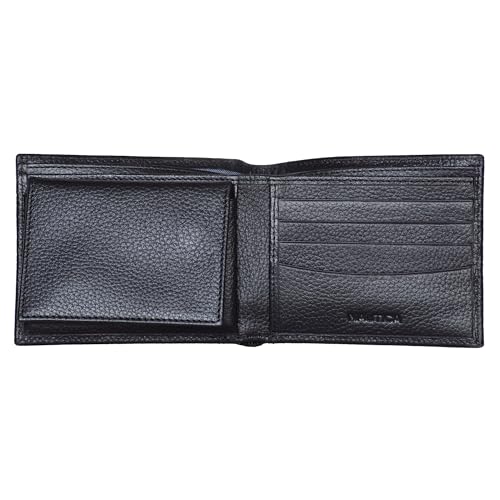 Image of Nautica Men's Bifold Leather Wallet | RFID Blocking | ID Window | Card Slots | Organization | Durable | Stylish
