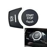 CYCDIY Black Start Stop Engine Switch Button Trim Cover Compatible with BMW X3 F25 X4 F26 X5 F15 X6 F16(Model B)