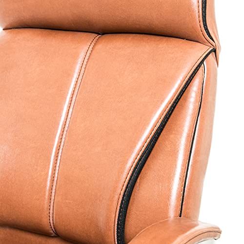 Image of CELLBELL C54 Ergonomic High Back Boss Chair Leather Office Chair /Director Chair /Leatherette Executive Revolving Chair [Orange]