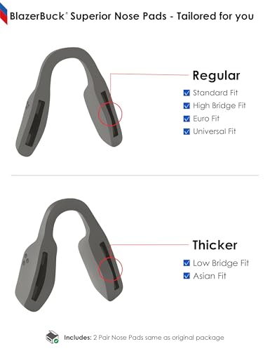 Image of BLAZERBUCK Replacement Nose Piece Nose Pads for Oakley Activate OX8173 Eyeglasses