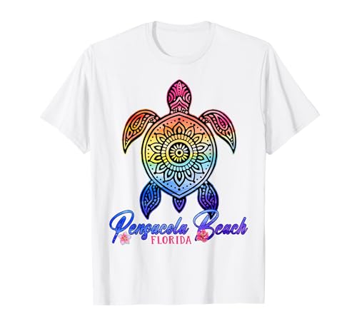 Pensacola Beach Tie Dye Sea Turtle Florida Summer Vacation T-Shirt