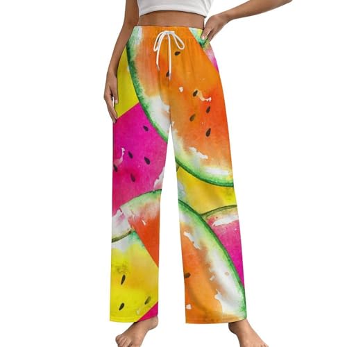Pantalon de pyjama femme pastèque fini les nuits sans poches