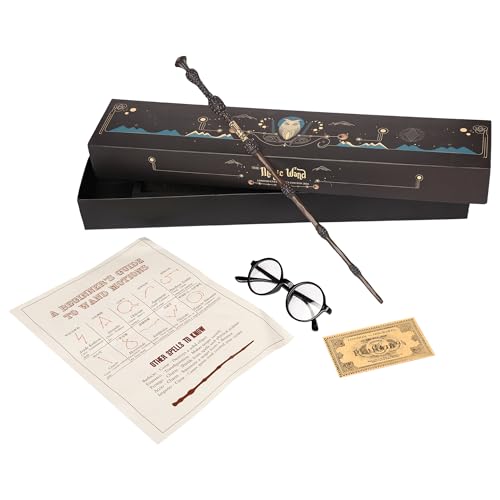 Image of HP Magic Wand for Kids Cosplay - New Designed Magical Wand with Music Box for Potterheads - Birthday Christmas Combo (Dumbledore with Sunglass)