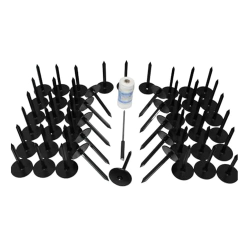 Newstripe ProLine Field Layout System (Part #10002717) | 50 Marker Kit | Durable Nylon Markers & 600' Cord | Easy Setup for Soccer, Lacrosse, Football | Made in USA