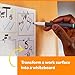 Post-it Dry Erase Whiteboard Film Surface for Walls, Doors, Tables, Chalkboards, Whiteboards, and More, Removable, Stain-Proof, Easy Installation, 4 ft x 3 ft Roll (DEF4x3)