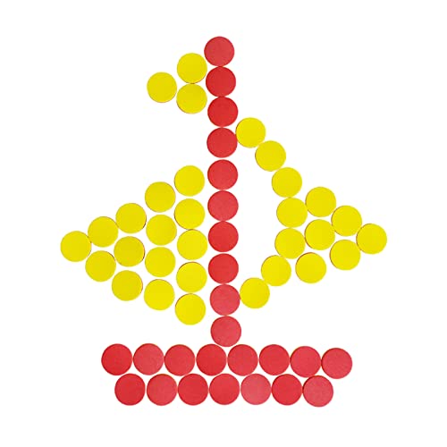 Image of DNB 2-Color Foam Counters - 1 Inch Red-Yellow Double-Sided Math Counters, Early Learning Counting Chips, 600 Pieces