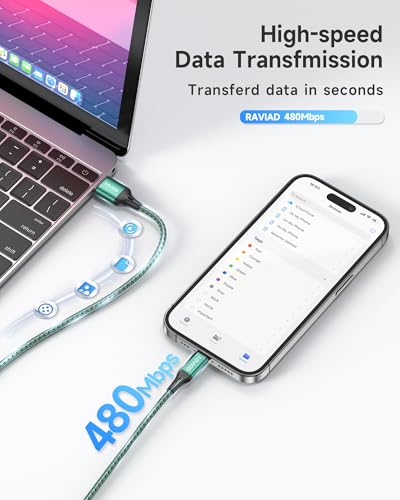 RAVIAD iPhone Ladekabel, Lightning Kabel [3Pack 1M] Ladekabel Lightning Schnellladekabel MFi Zertifiziert Kompatibel mit iPhone 14 13 12 11 Pro Max Mini XR XS X 8 7 6 6s Plus 5 SE 2020 6