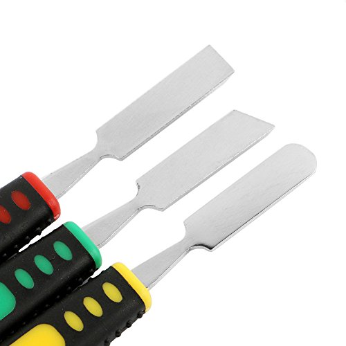 Image of PagKis 12 PCs Repair Tool Set - ESD Safe Tweezers, Nylon ESD Spudgers, Dual End Metal Spudgers and Triangular Openers