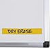 MasterVision Pack of 25, Magnetic Dry Erase Yellow Strips, .875