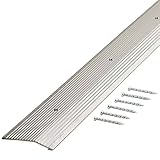 M-D Building Products 78220 Extra Wide Fluted 2-Inch by 72-Inch Carpet Trim, Silver