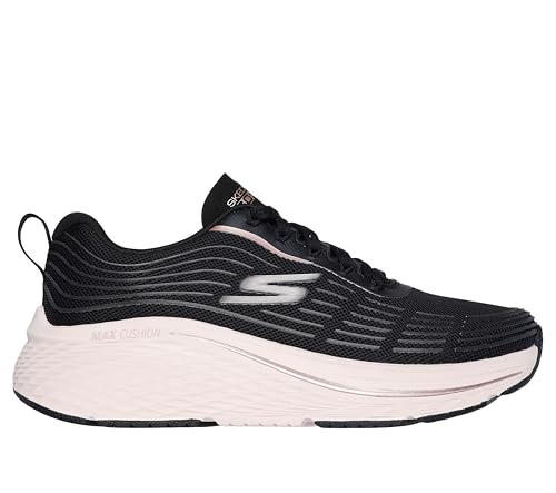 Skechers Women's Max Cushioning Elite 2.0 Sneaker, Black/Rose Gold, 5.54