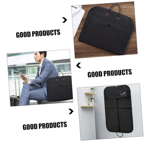Dress Cover Bag Travel Garment Bag for Coats Suits Large Soft Oxford Cloth Black3