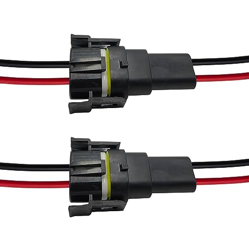 image for Audak 2Sets H11 H8 880 881 High Temperature Ceramic Wire Harness Socke