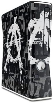 Anarchy - WraptorSkinz Decal Style Skin compatible with XBOX 360 Slim Vertical