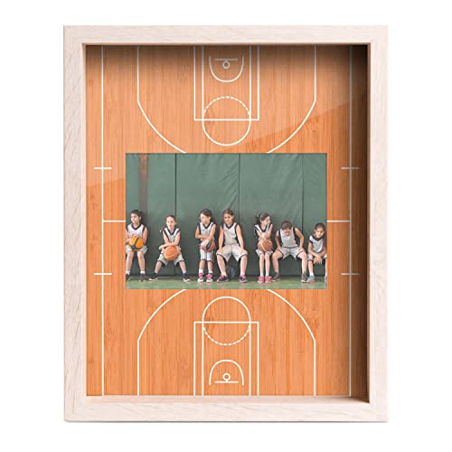 ChalkTalkSPORTS Basketball Picture Frame - Basketball Design - Holds 4x6