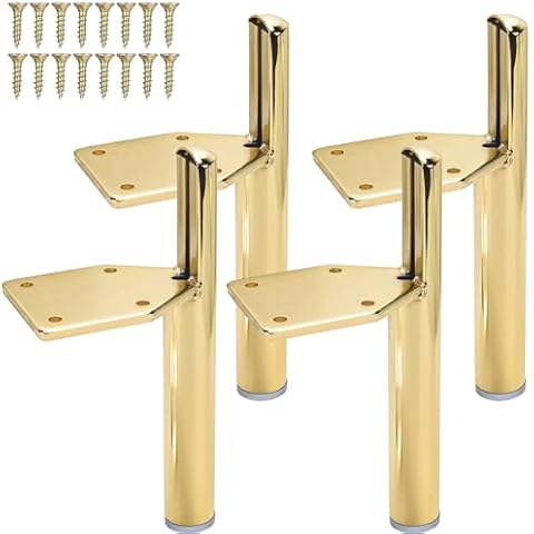 Btowin 6 Inch Metal Furniture Legs for DIY Cover