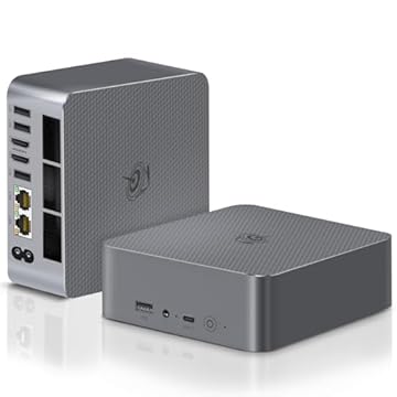 Beelink Mini PC EQi12, Intel Core i5 12450H (8C/12T, até 4,4GHz), 16GB DDR4 3200MHz 500GB M.2 2280 PCle 4.0x4 SSD, Mini Computador Dual HDMI 4K Display, Dual Gigabit LAN, WiFi6/BT5.2