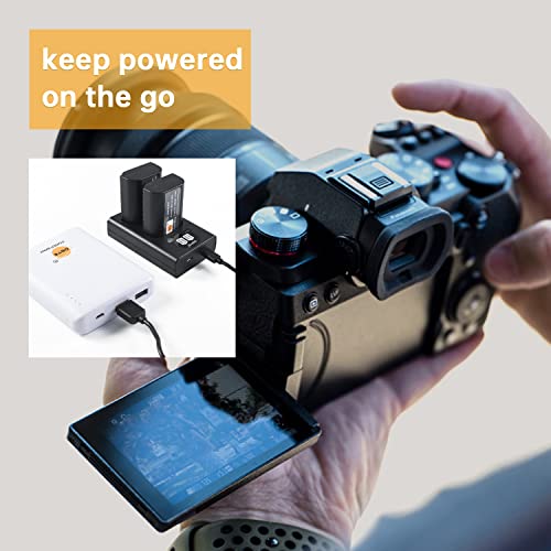 Batería DMW-BLK22 compatible con Panasonic GH6 DC-S5 cargador dual USB inteligente 7