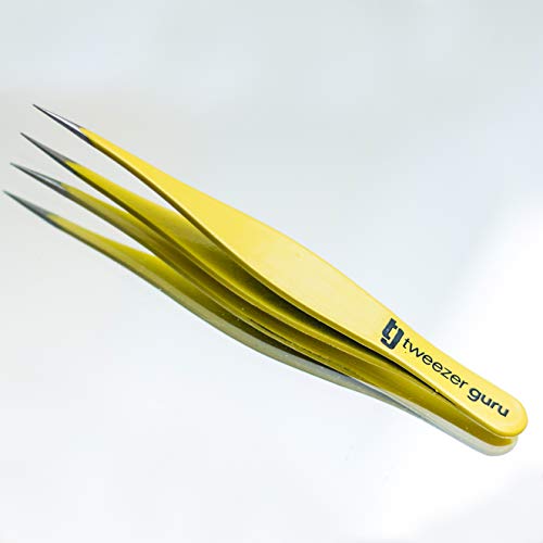 image for Tweezers for Ingrown Hair by Tweezer Guru - Best Stainless Steel Profe
