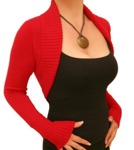 Preisvergleich Produktbild Blue Banana - Strickjacke mit Langen - Rot - Gr: 38