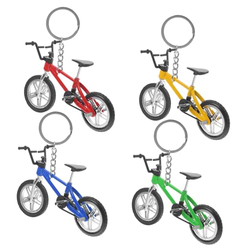 Cabilock Bicycle Ornament Mini Bike Keychain Holder Finger Mountain Bike Pendants for Collections