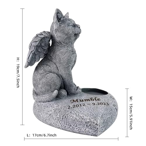 Piedra conmemorativa para mascotas búho durmiente 3D resistente 3