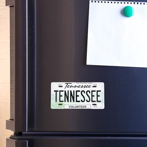Imán metálico decorativo placa Tennessee 4.11x2.6 in miniatura 5