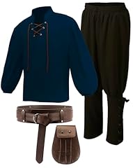 Blue Tunic Black Pants