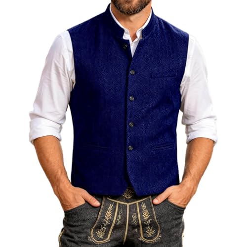 Gilet de costume décontracté en maille légère pour homme adepte de la fête de la bière