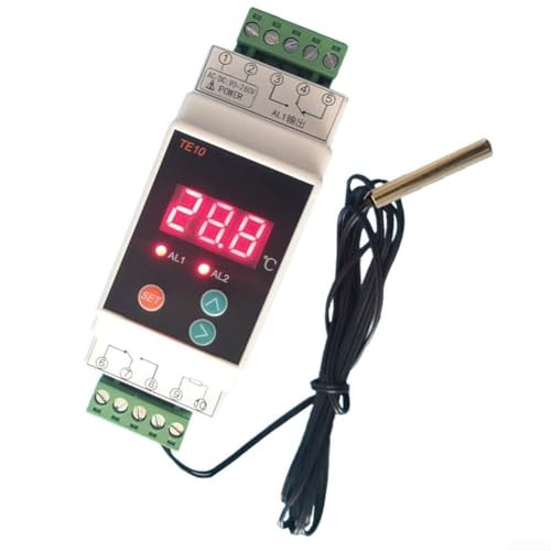 Termostato riel DIN AC90~260V doble salida digital para optimizar el control de temperatura 3