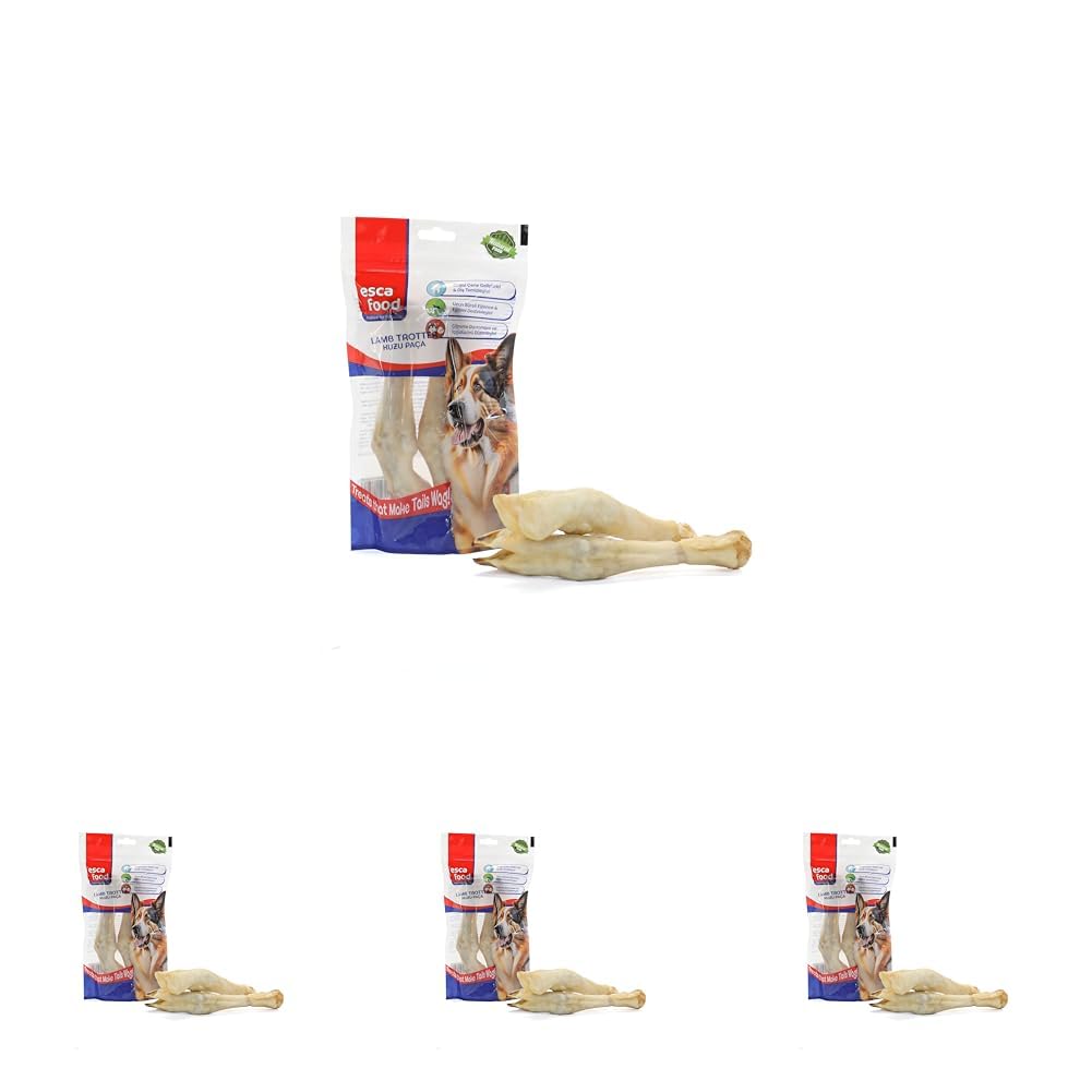 Esca Food Kuzu Paça 200 Gram 2'li Köpek Ödül Maması (4 paketi)
