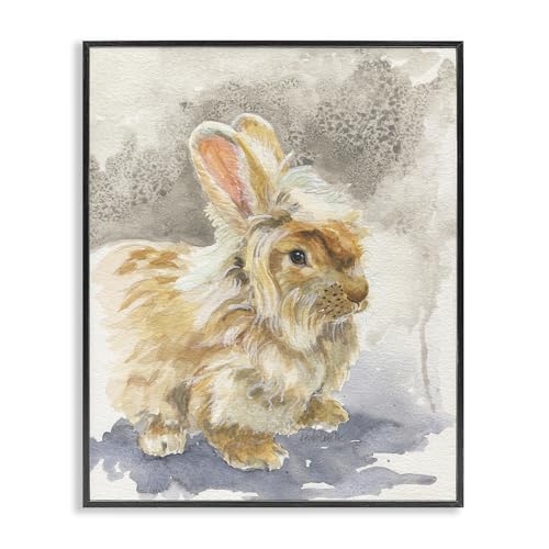 Bunny Rabbit Watercolor Woodland, 16 x 20 Inch Framed Giclée Print