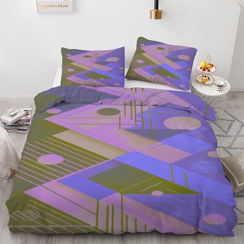 Housse de couette 240x260 anti-plis en microfibre avec fermeture éclair
