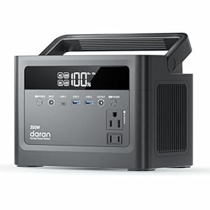 2026 Portable Power Station 350W, 288Wh LiFePO4 Battery Backup, Power Bank with AC Outlet 110V/ 700W Surge, Solar Generator Fast Charging for Camping Essentials, Hurricane Emergency, Home, Road Trips