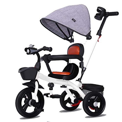 Buy Discount Moolo Tricycle Kids Trike, Pedal 3 Wheel Children Baby Reversible Seat Toddler with Pus...