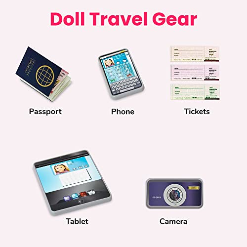 image for Beverly Hills Doll Collection 18 Inch Doll Accessories Play Travel Set