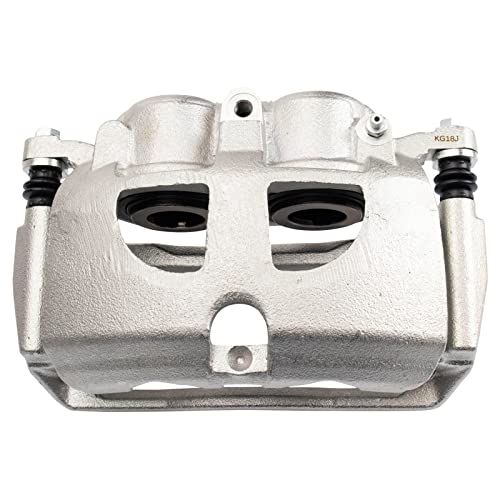 Image of TRQ Rear Right Brake Caliper w /Bracket Passenger Side