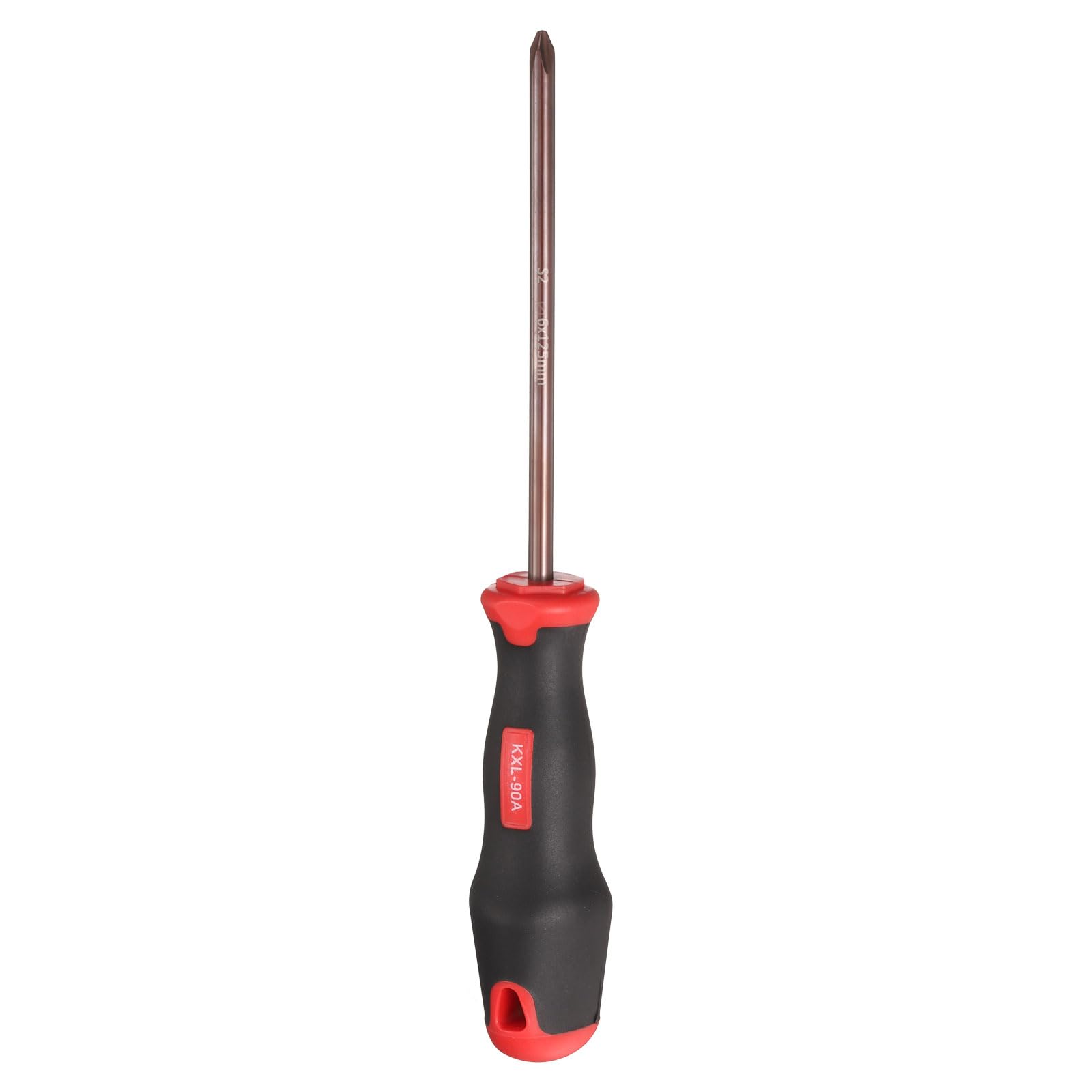 HARFINGTON PH2 Phillips Screwdriver #2 9.65" Magnetic Screwdrivers 4.72" Heat-Treated S2 Alloy Steel with Ergonomic Handle for DIY Repairing, Red