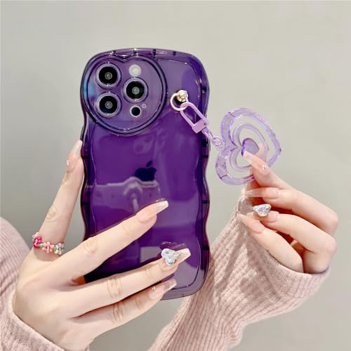 Coque iPhone 15 Plus cadeau romantique avec pendentif coeur et coque transparente - 3