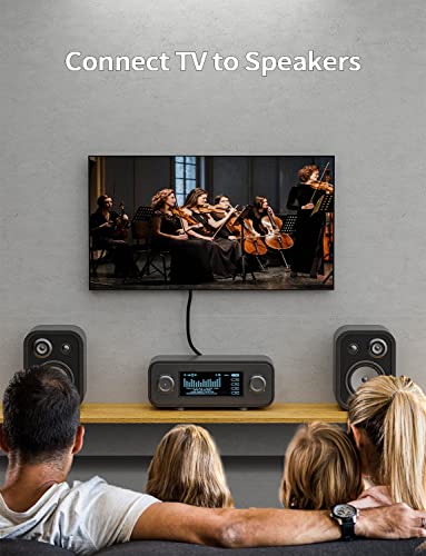 Subwoofer Cable,Emk Digital Coaxial Audio Cable [24K Gold-Plated, Durable Cotton] Premium S/Pdif Rca Male To Rca Male For Home Theater, Soundbar,Speaker,Hdtv, Subwoofer, Hi-Fi Systems (Black-3.3Ft/1M) #TOP1