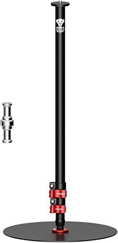 IFOOTAGE Monopod de Base Redonda A300, Trípode Monopod de Cámara de 60", Soporte de Cámara de Estudio de Aluminio con Tornillo de 1/4" y 3/8" /