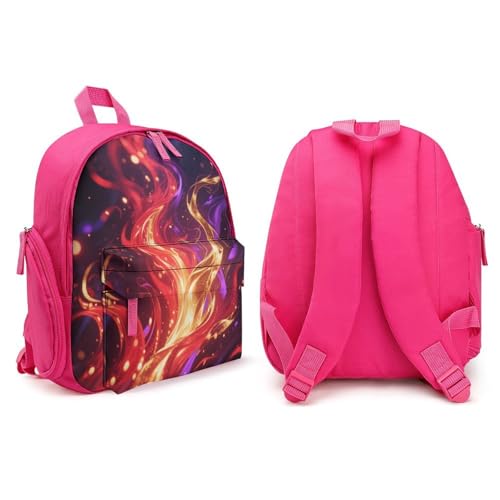 Mysterious Flame Mini Backpack Light Weight Small Travel Backpack Shopping Travel Daypack4