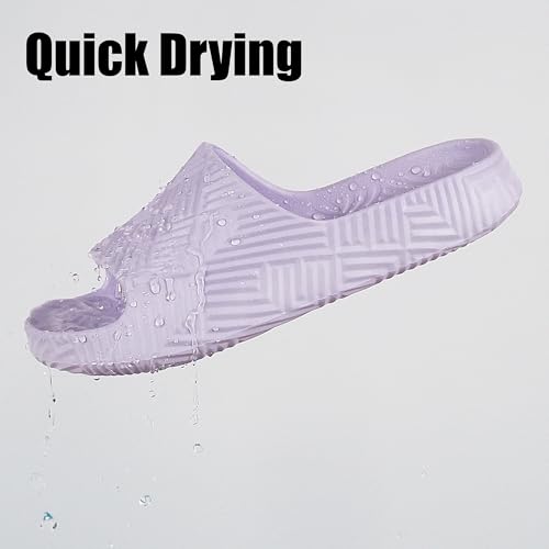 Image of Weweya Slides for Women and Men - Bathroom Shower Shoes - Non Slip House Slippers - Lightweight Beach Sandals
