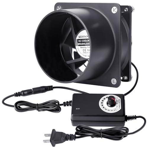 KEYFANCLUB 80mm Exhaust Fan Kit