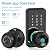 Smart Door Lock with Knob, LinkThai Keyless Entry Fingerprint Lock with Touchscreen Keypad, Electronic Knob Digital Lock for Front Door, Easy Installation