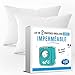 Sweetnight - Lot de 2 Protège Oreillers 65x65 cm | Set de 2 | Imperméable et Micro Respirant | Souple et Silencieux | Lavable à 90°C | Zip de Fermeture